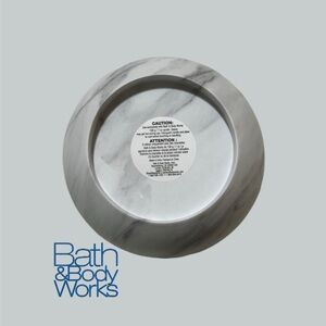 Bath and Body Works Marble Candle Holder